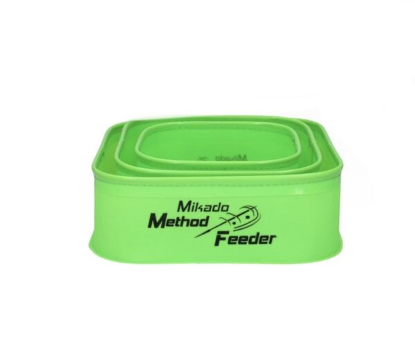 POJEMNIK EVA - METHOD FEEDER 007 ZESTAW - (18x18x8cm)1szt.+(22x22x8cm)1szt.+(26x26x8cm)1szt. - op.1k