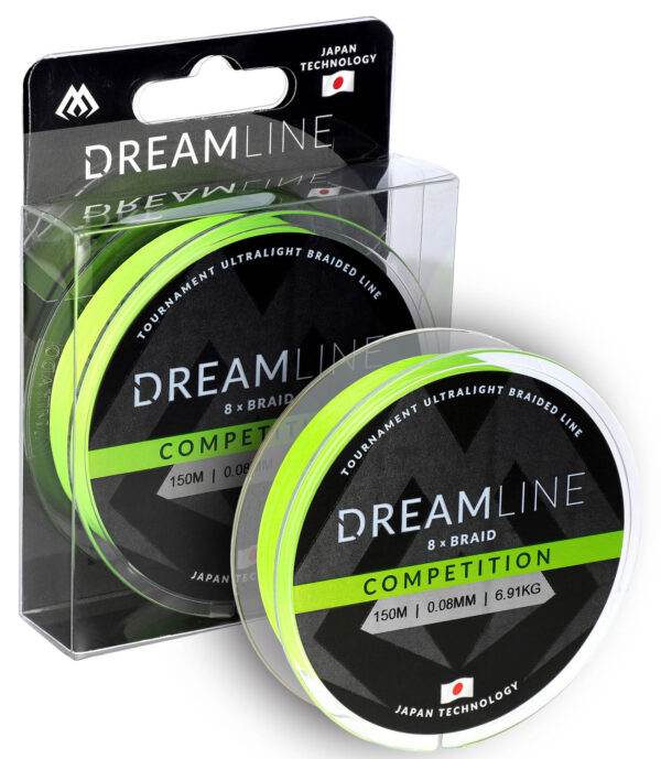 PLECIONKA - DREAMLINE COMPETITION - 0.12mm/10.21kg/150m - FLUO ZIELONA - op.1szp.