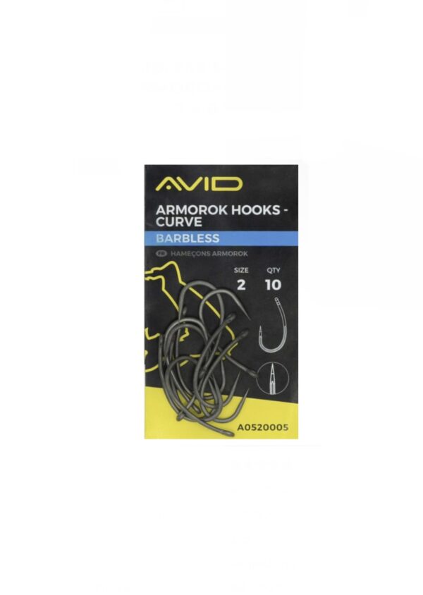 Haki AVID Armorok Hooks CURVE   Bezzadziorowe  nr 2